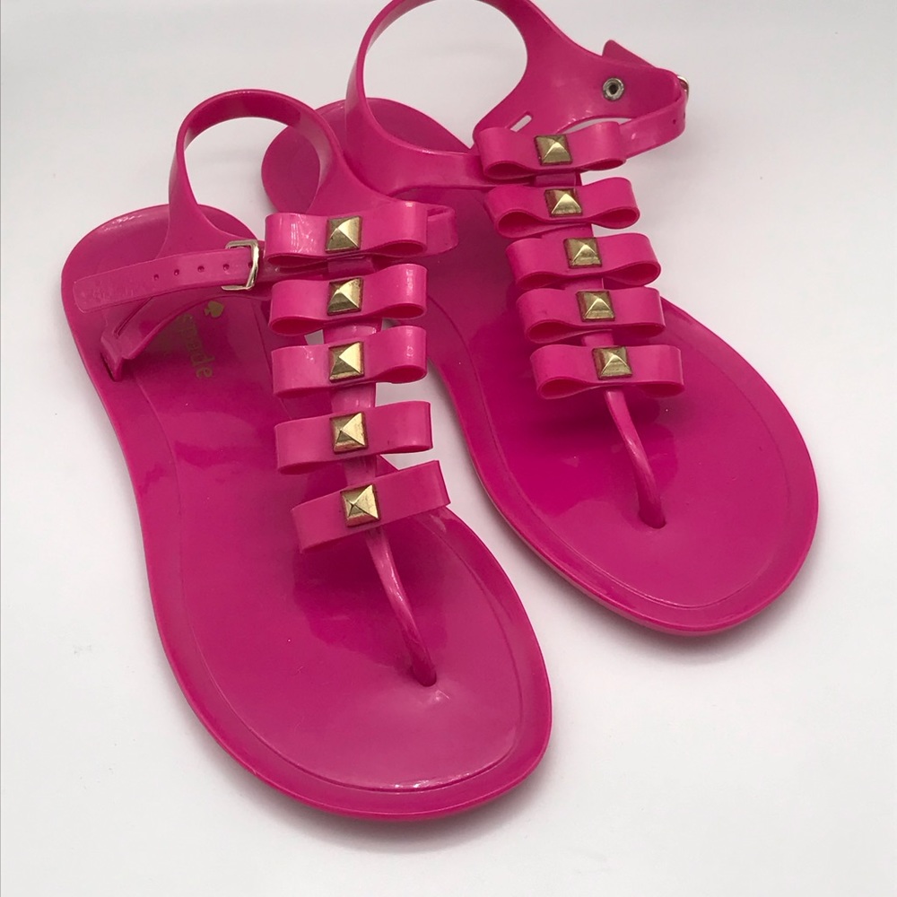 Kate Spade Pink Jelly Sandals  Size 7  NWT